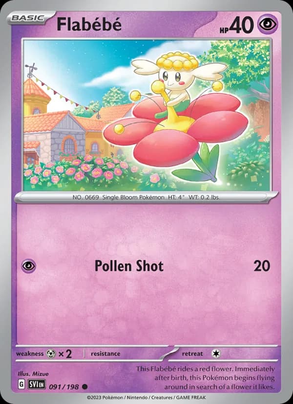 Flabébé card in English