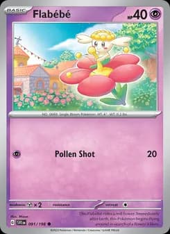 Flabébé card in English