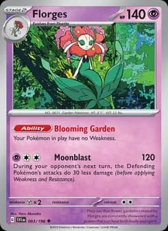 Florges card in English