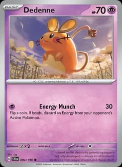 Dedenne card in English