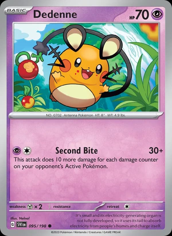 Dedenne card in English