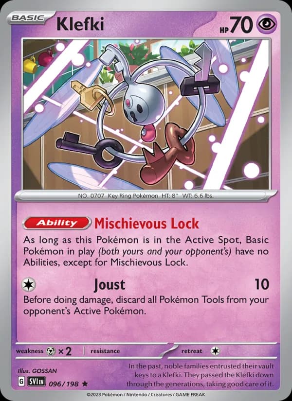 Klefki card in English