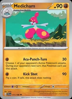 Medicham card in English