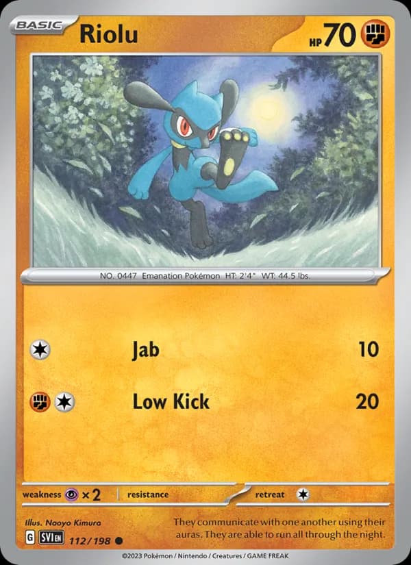 Riolu card in English
