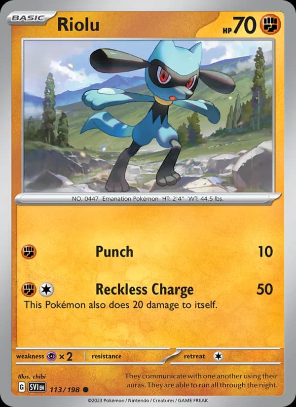 Riolu card in English