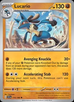 Lucario card in English