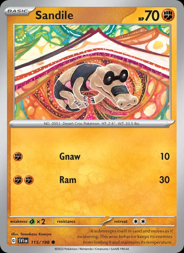 Sandile card in English