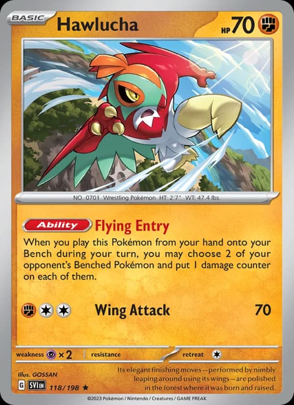 Hawlucha card in English