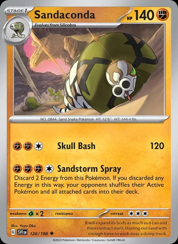 Sandaconda card in English