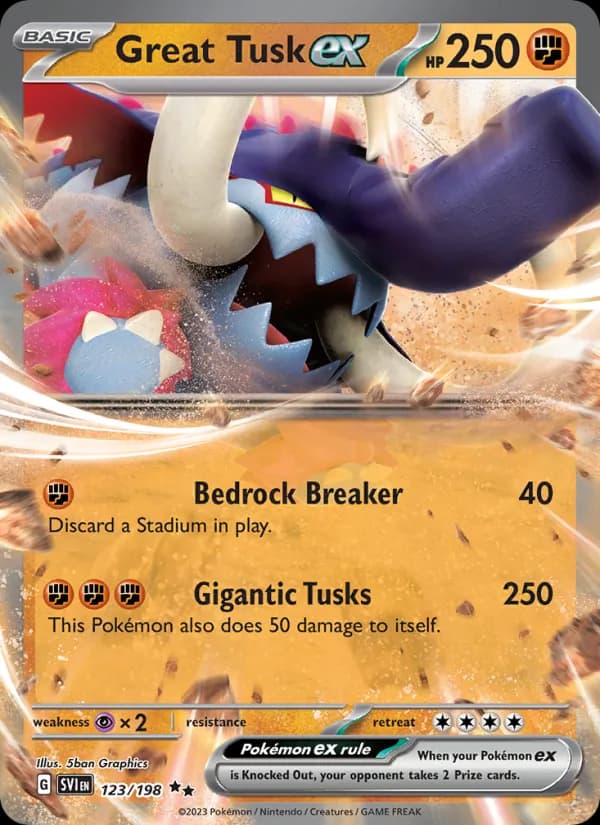 Great Tusk ex card in English