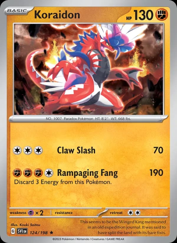 Koraidon card in English