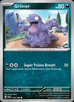 Grimer card in English