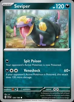 Seviper card in English