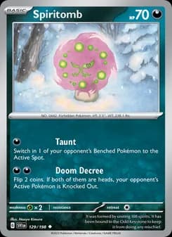 Spiritomb card in English