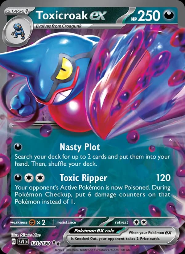 Toxicroak ex card in English