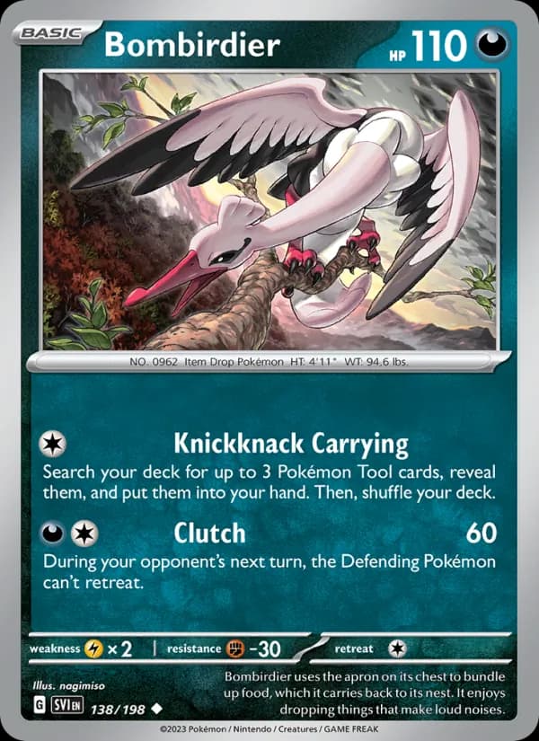 Bombirdier card in English