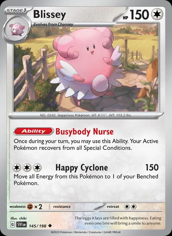 Blissey card in English