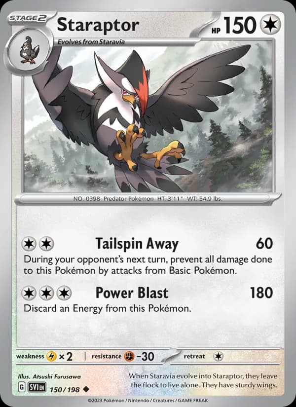 Staraptor card in English