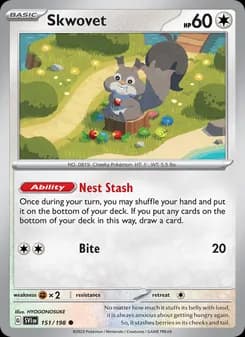 Skwovet card in English