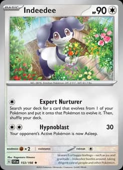Indeedee card in English