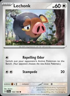 Lechonk card in English