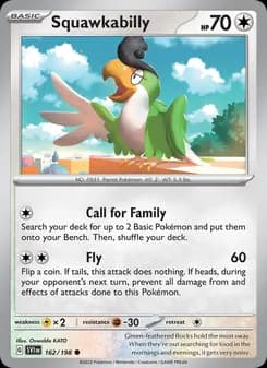 Squawkabilly card in English
