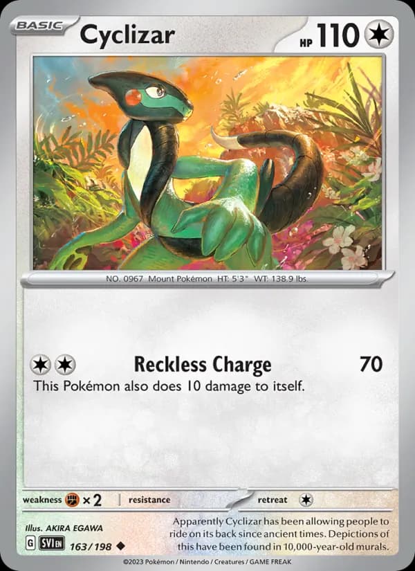 Cyclizar card in English