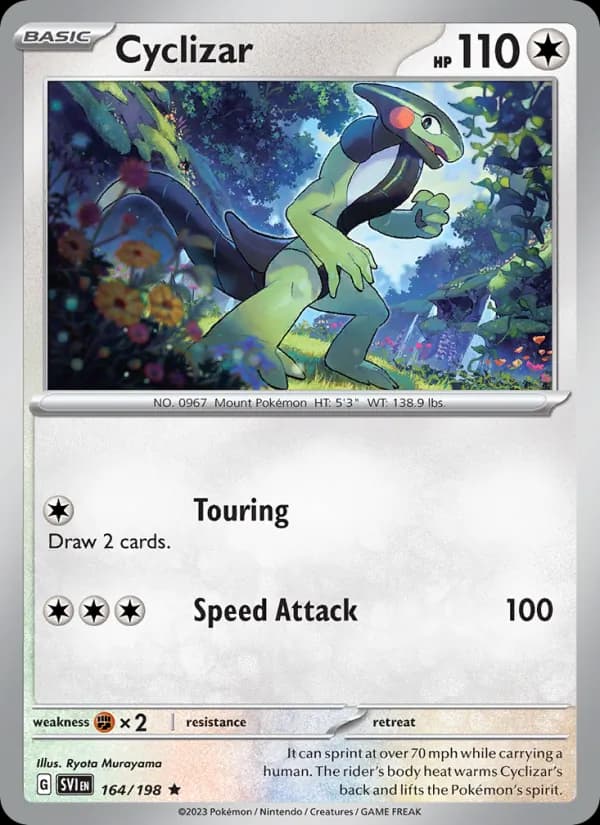 Cyclizar card in English