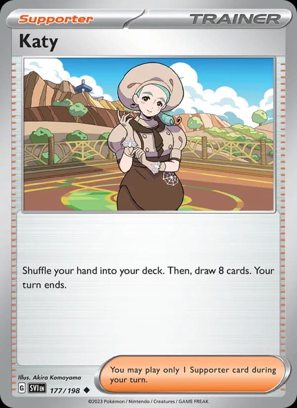 Katy card in English