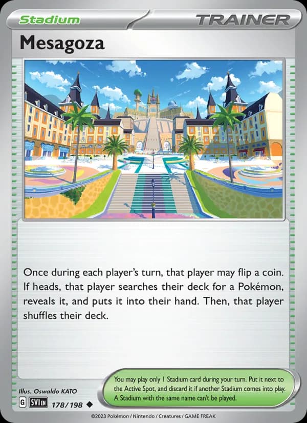 Mesagoza card in English