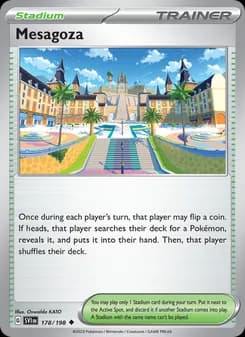 Mesagoza card in English
