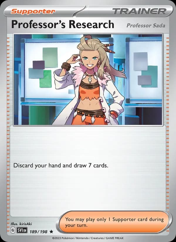 Professor's Research card in English
