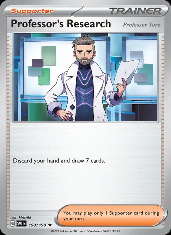 Professor's Research card in English