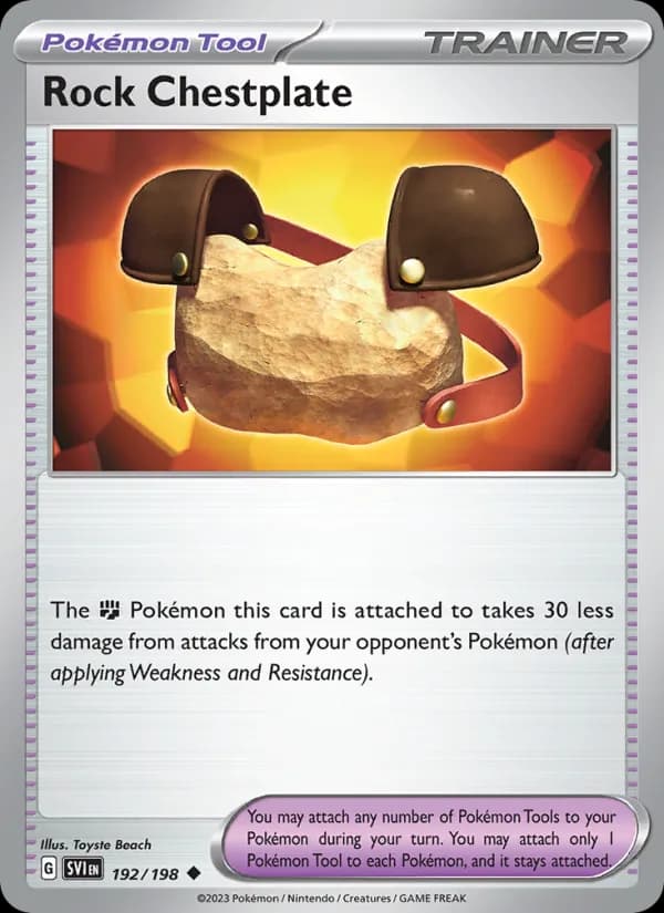 Rock Chestplate card in English