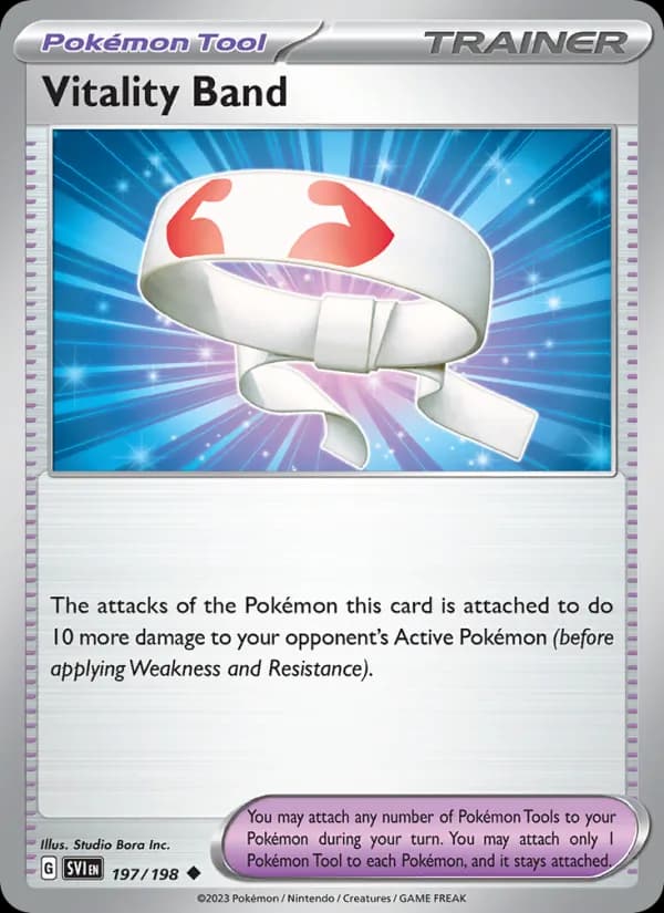 Vitality Band card in English