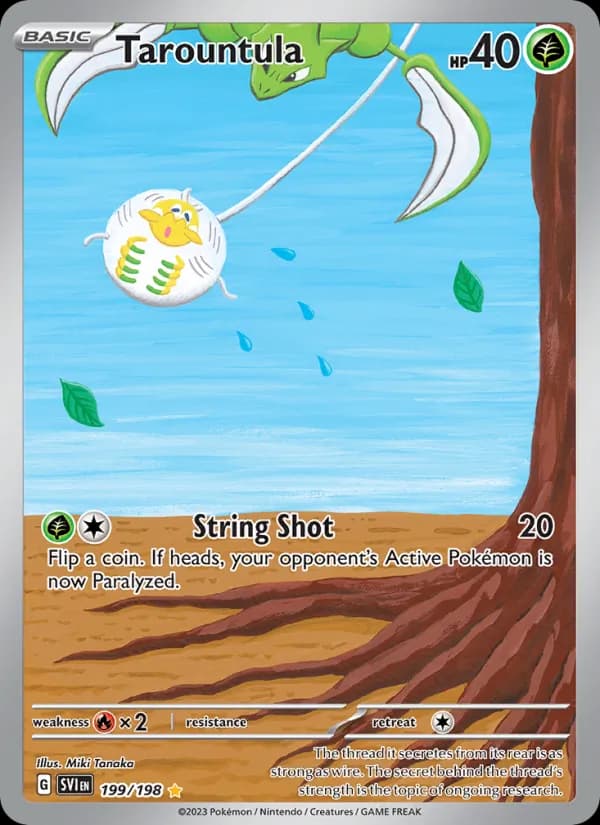 Tarountula card in English