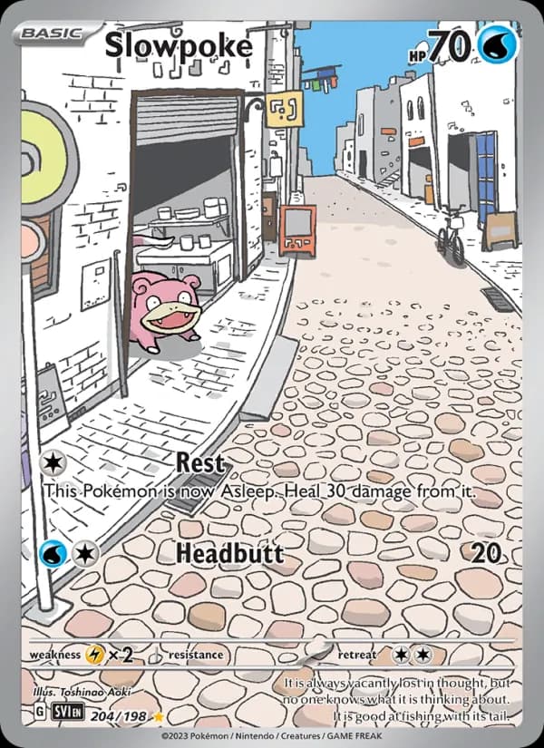 Slowpoke card in English