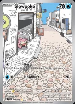 Slowpoke card in English
