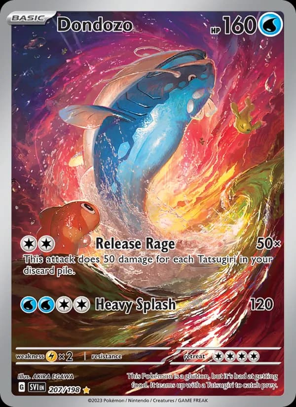 Dondozo card in English
