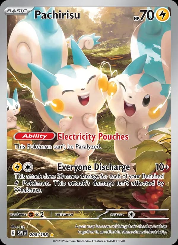 Pachirisu card in English