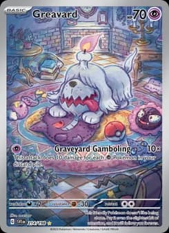 Greavard card in English