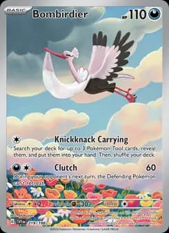 Bombirdier card in English