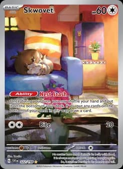Skwovet card in English