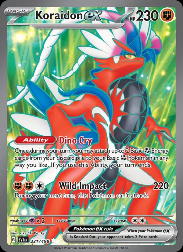 Koraidon ex card in English