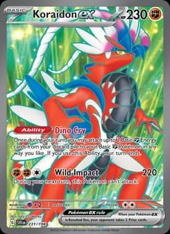 Koraidon ex card in English