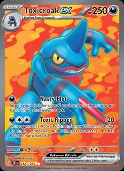 Toxicroak ex card in English
