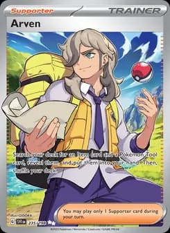 Arven card in English