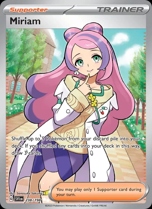Miriam card in English