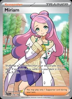 Miriam card in English
