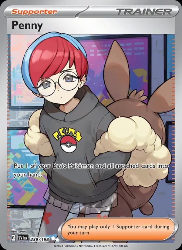 Penny card in English